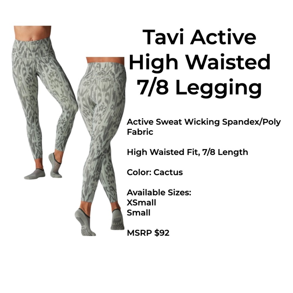 Tavi Active 7/8 High Waisted Leggings. NWT.